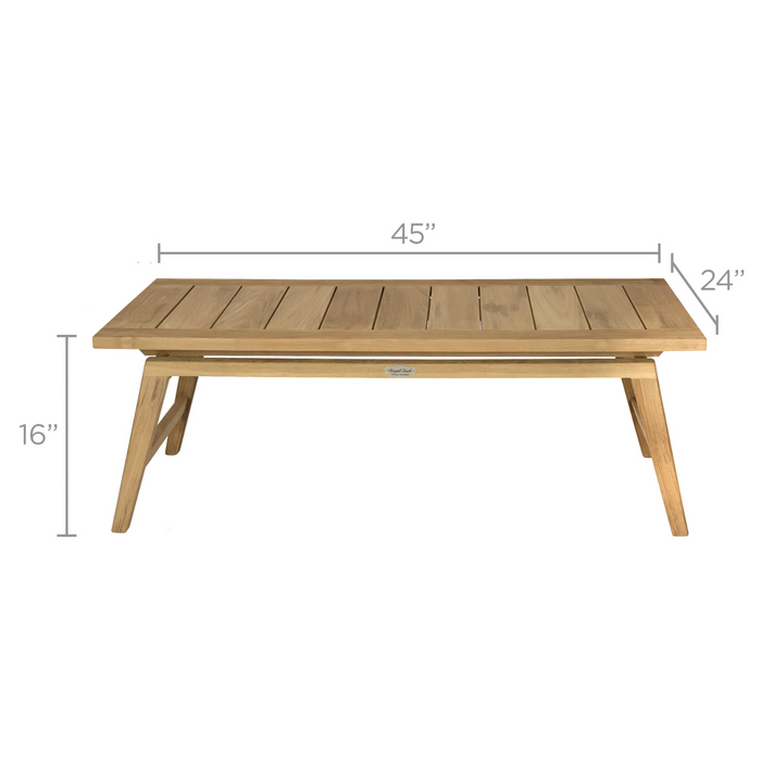 Rectangular Teak Coffee Table (45" Long) - Admiral