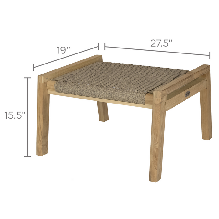 Teak Ottoman - Admiral