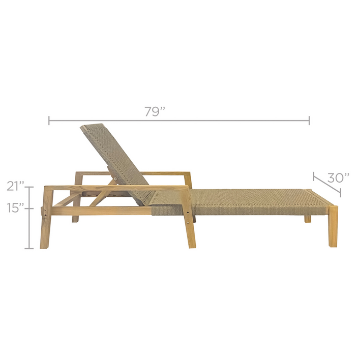 Teak Outdoor Lounge Chair - Admiral