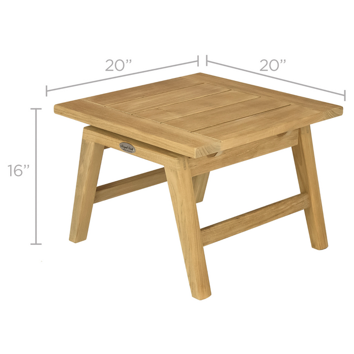 Teak Outdoor Side Table (20" Square) - Admiral