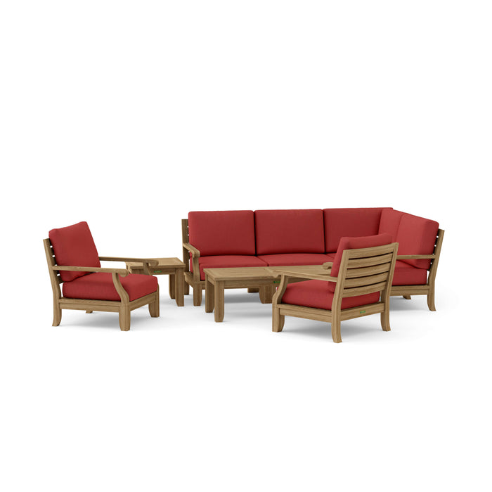 Quality Outdoor Teak Furniture - Riviera 7-Piece Modular Set