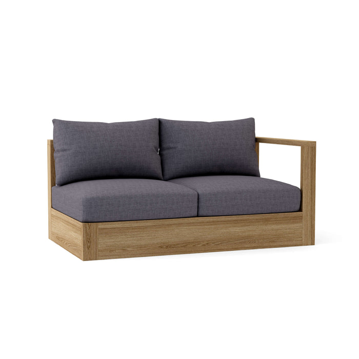 Left End Copacabana Teak Sectional Piece