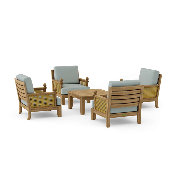 Luxury Teak Garden Furniture - Luxe 5-Piece Set