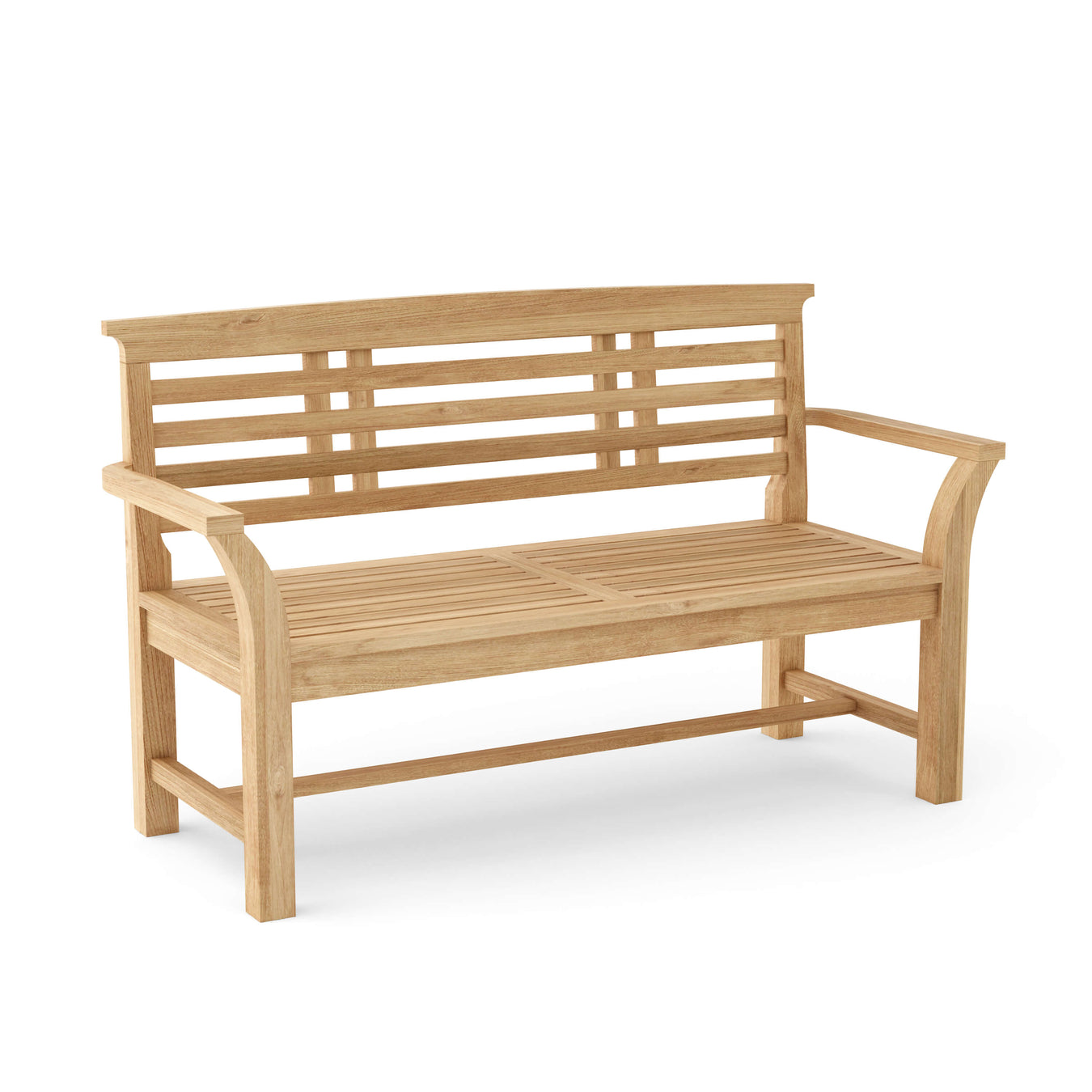 Teak Bench With Back (Img 9)