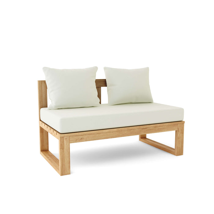 Modern Teak Outdoor Sectional (Img 7)