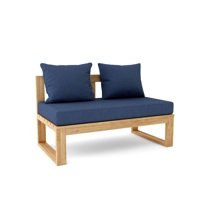 Modern Teak Outdoor Sectional (Img 6)