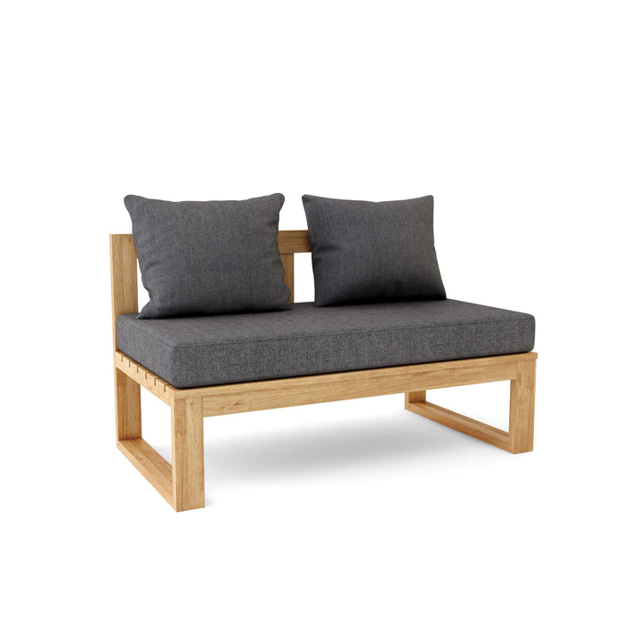 Modern Teak Outdoor Sectional (Img 4)