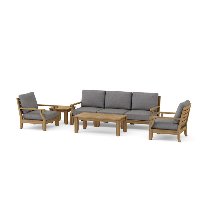 Real Teak Outdoor Furniture - Riviera 7-Piece Sectional Set