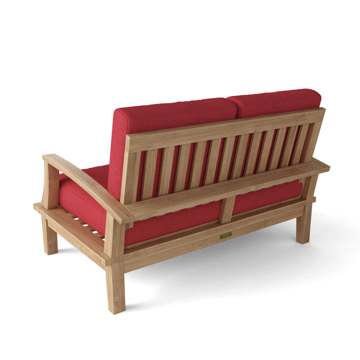 Teak Patio Loveseat - Brianna