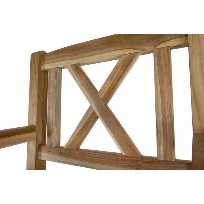 Teak Patio Dining Chair With Arm Rests - Haven