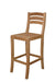 2111 - Teak Bar Stool With Back (Img 1)