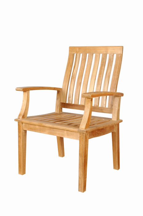 Teak Outdoor Dining Arm Chair (Img 3)