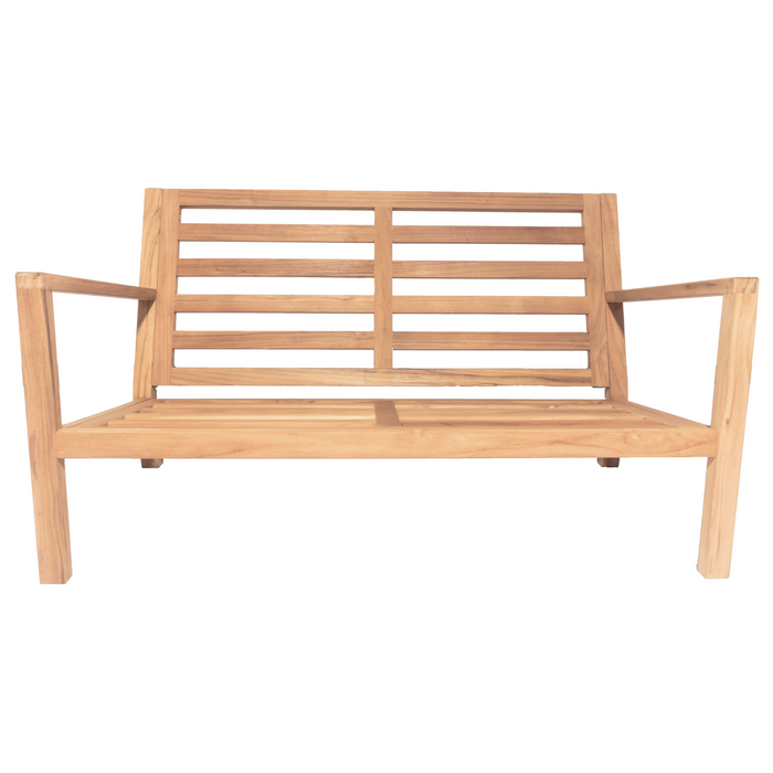 Teak Outdoor Loveseat - Coastal