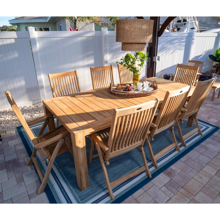 Teak Wood Table (94.5" Long Rectangle) - Comfort