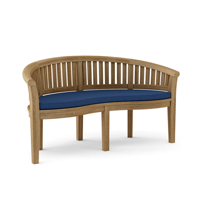 Contemporary Outdoor Teak Furniture - Curve 4-Piece Set