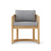 Modern Teak Outdoor Chair (Img 2)