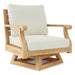 Teak Swivel Lounge Chair (Img 1)