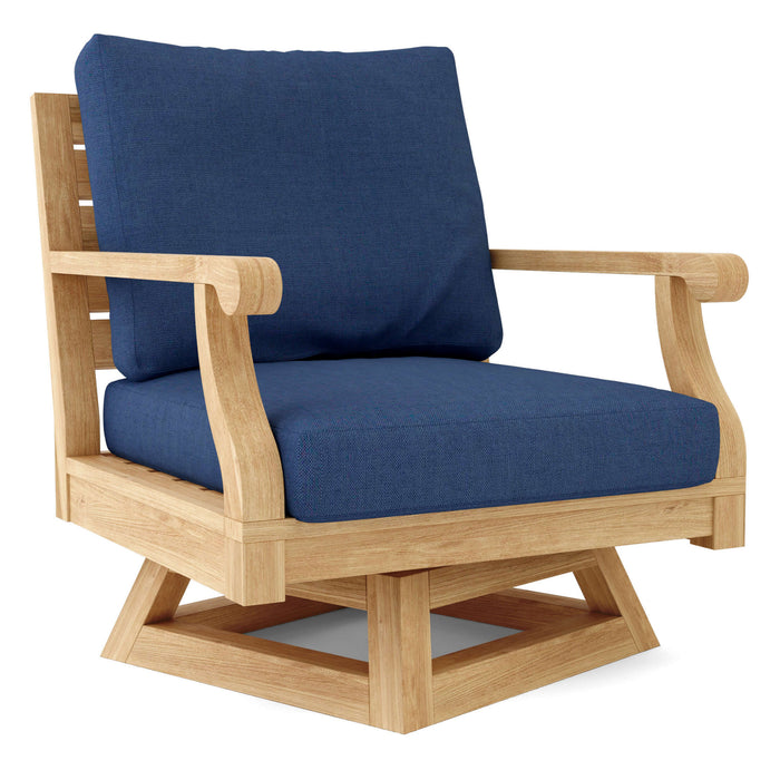 Teak Swivel Lounge Chair (Img 4)