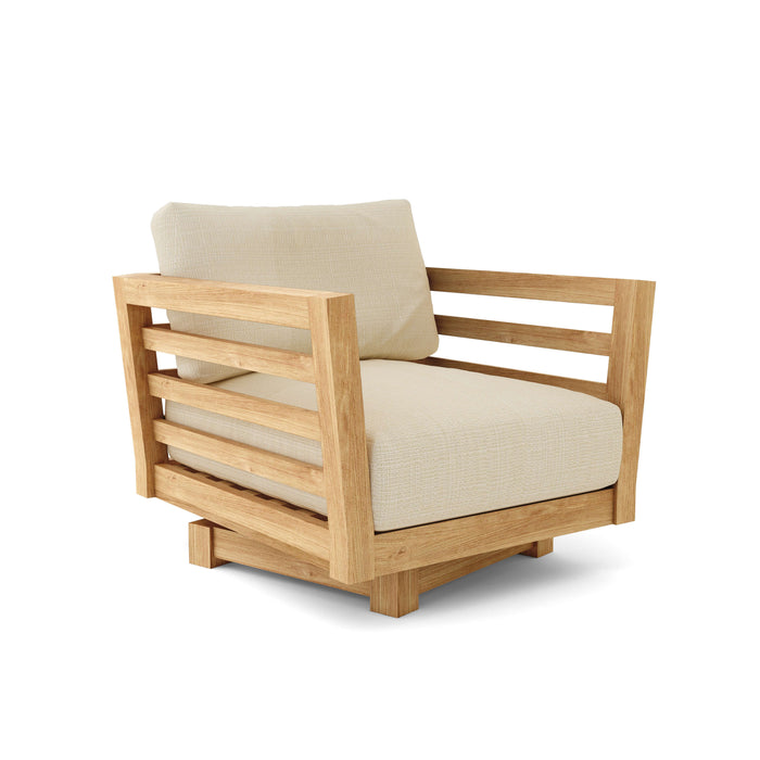 Teak Swivel Outdoor Chair (Img 10)