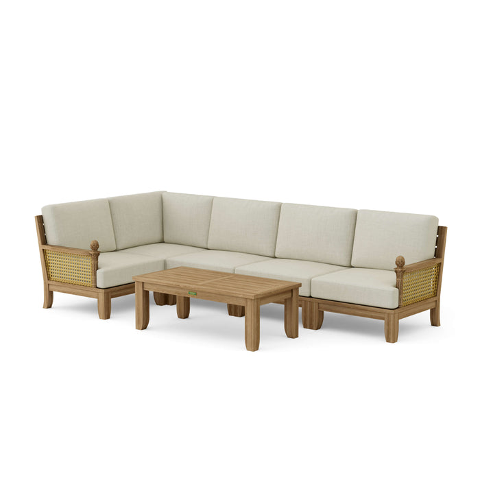 Anderson Teak Furniture - Luxe 6-Piece Sectional Set