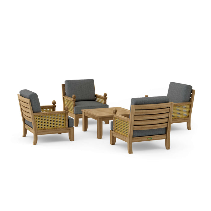 Luxury Teak Garden Furniture - Luxe 5-Piece Set