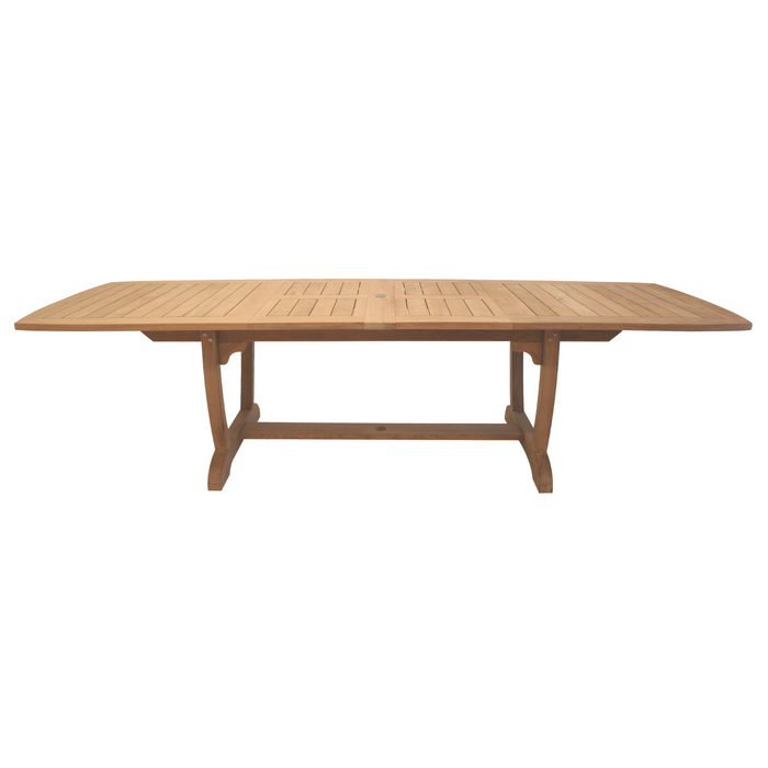 Teak Outdoor Dining Table For 8 (96" Long Rectangle) - Gala
