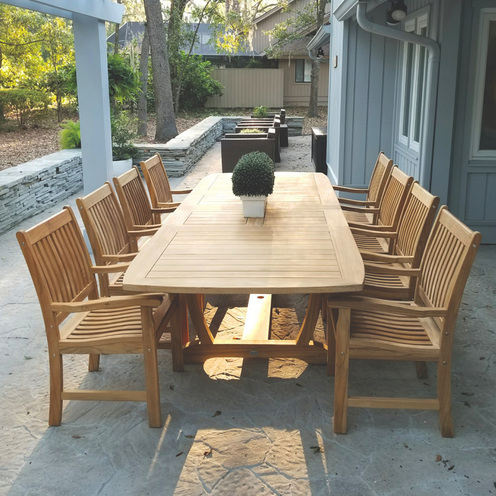 Teak Dining Table (118" Long Rectangle) - Gala