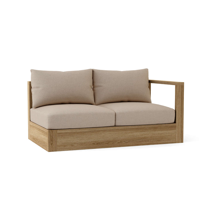 Left End Copacabana Teak Sectional Piece