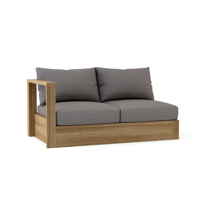 Right End Copacabana Teak Sectional Piece