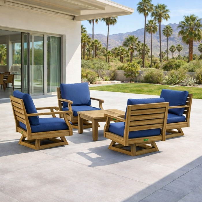 High-Quality Teak Outdoor Furniture - Riviera 5-Piece Set