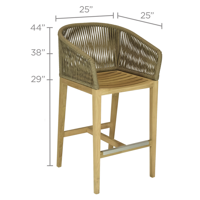 Teak Wood Outdoor Chair - Malibu
