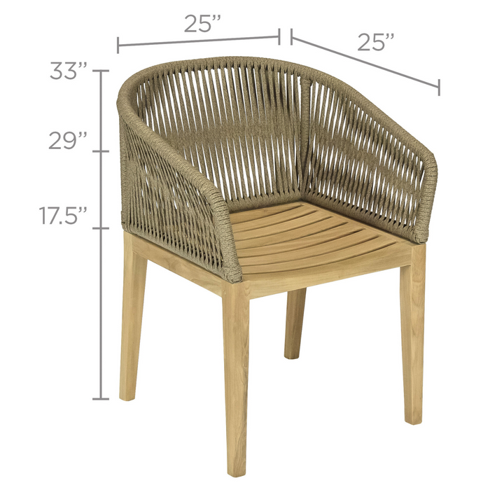 Teak Outdoor Armchair - Malibu