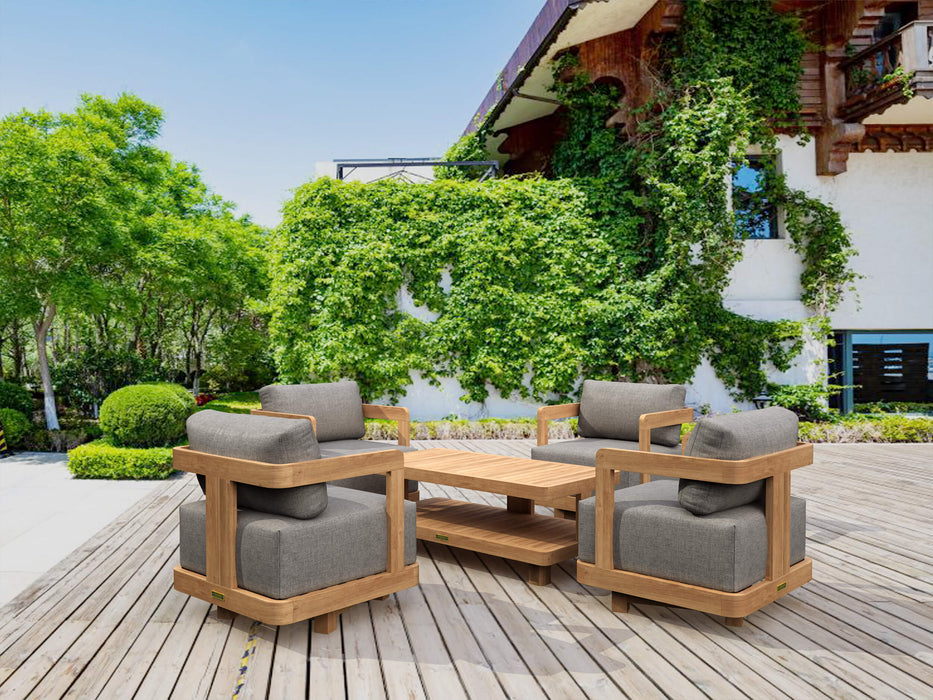 Outdoor Teak Garden Furniture - Granada 5-Piece Set