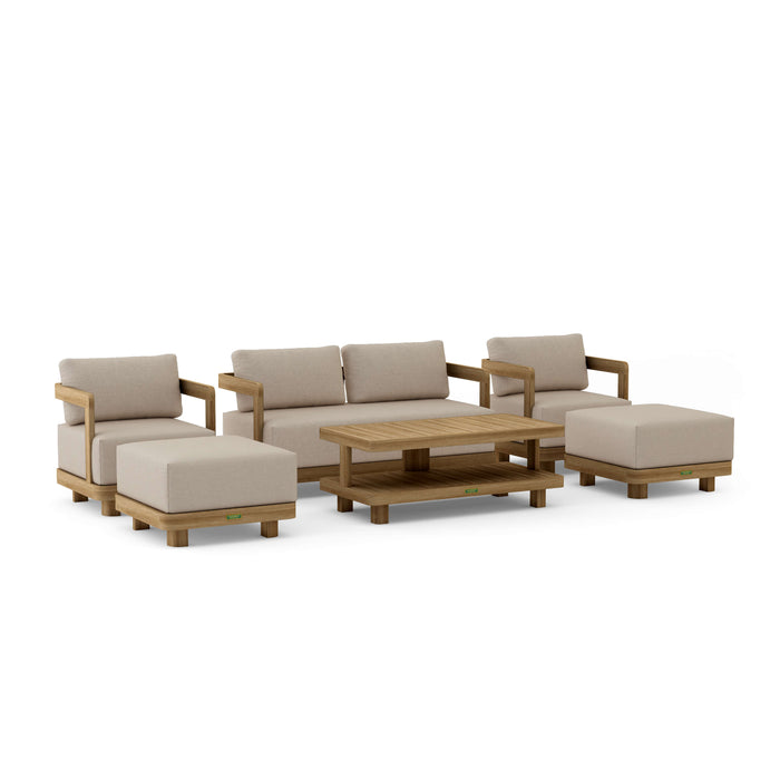 Teak Patio Furniture - Granada 6-Piece Set