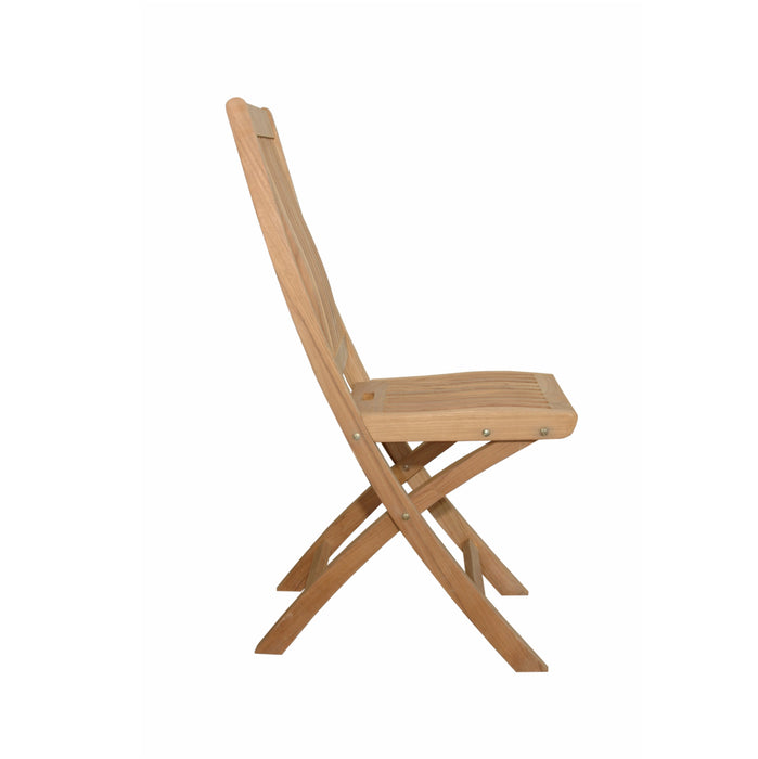 Teak Folding Deck Chairs (Set of 2) - Tropico