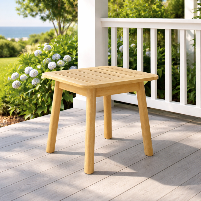 Outdoor Teak Side Table (Square) - Seville