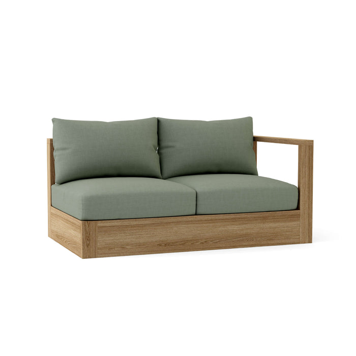 Left End Copacabana Teak Sectional Piece