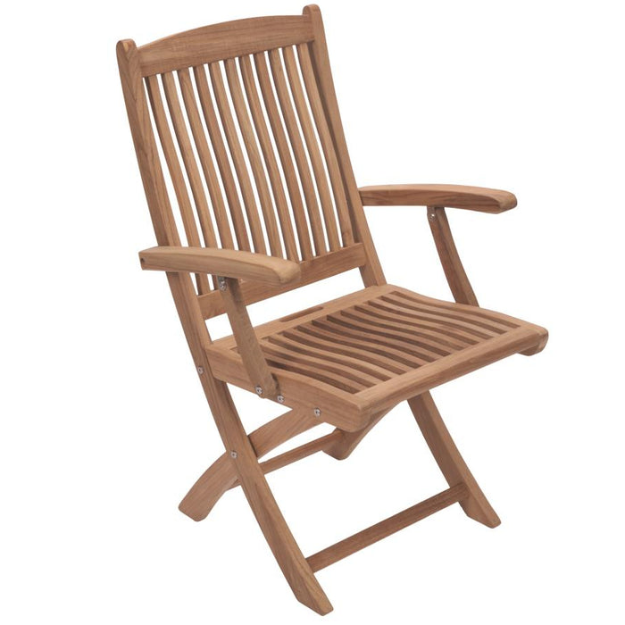 5-Piece Teak Deck Dining Set - Sailor Table + 4 Chairs