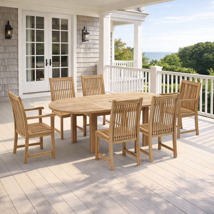 Quality Teak Furniture Set - Bahama (Table) & Brianna (6 Chairs)
