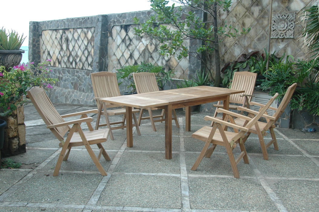 Teak Wood Dining Table + 6 Chairs (Img 4)