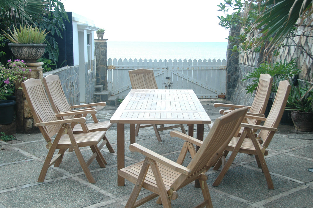 Teak Wood Dining Table + 6 Chairs (Img 3)