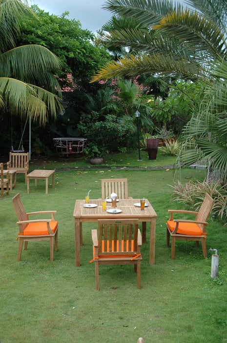 Solid Teak Dining Table and Chairs (Img 8)