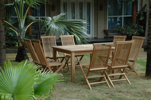 9-Piece Teak Patio Dining Set (Img 1)