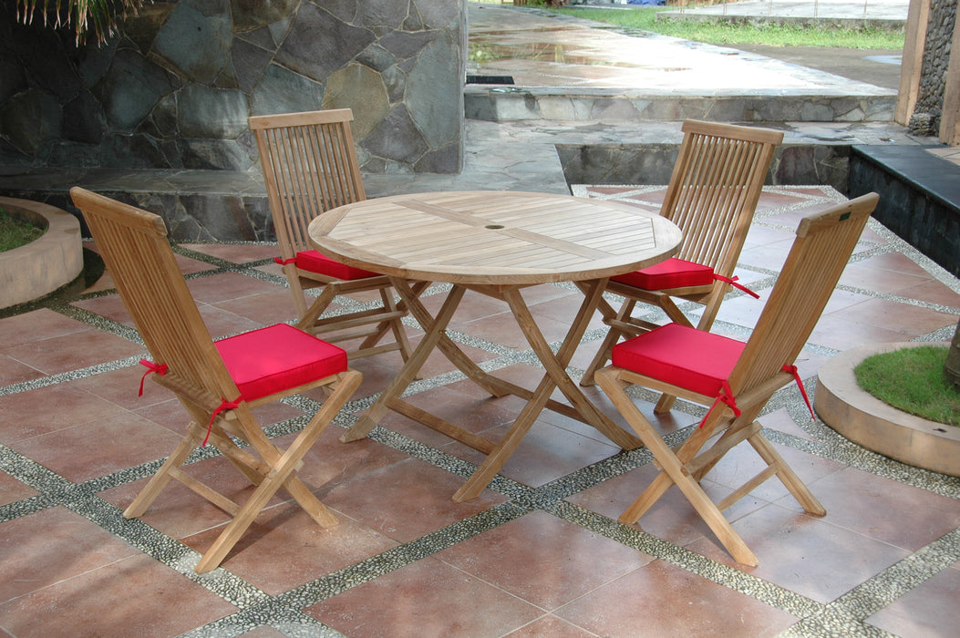 Round Teak Dining Set (Img 4)