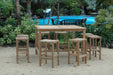 Teak Bar-Height Patio Set (Img 2)