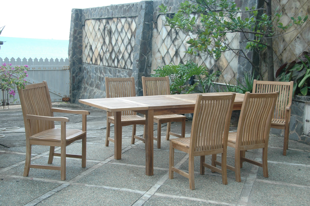 6-Person Teak Outdoor Dining Set (Img 4)