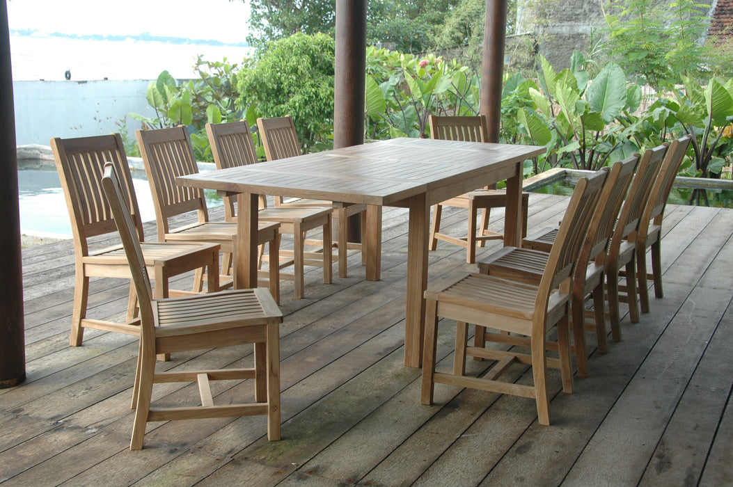 11-Piece Teak Outdoor Dining Set (Img 5)