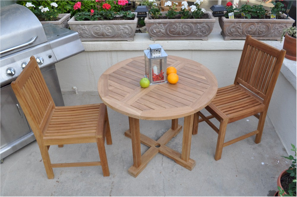 Teak Bistro Set for 2 (Img 2)