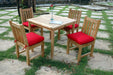 Outdoor Teak Wood Dining Table and Chairs (Img 2)