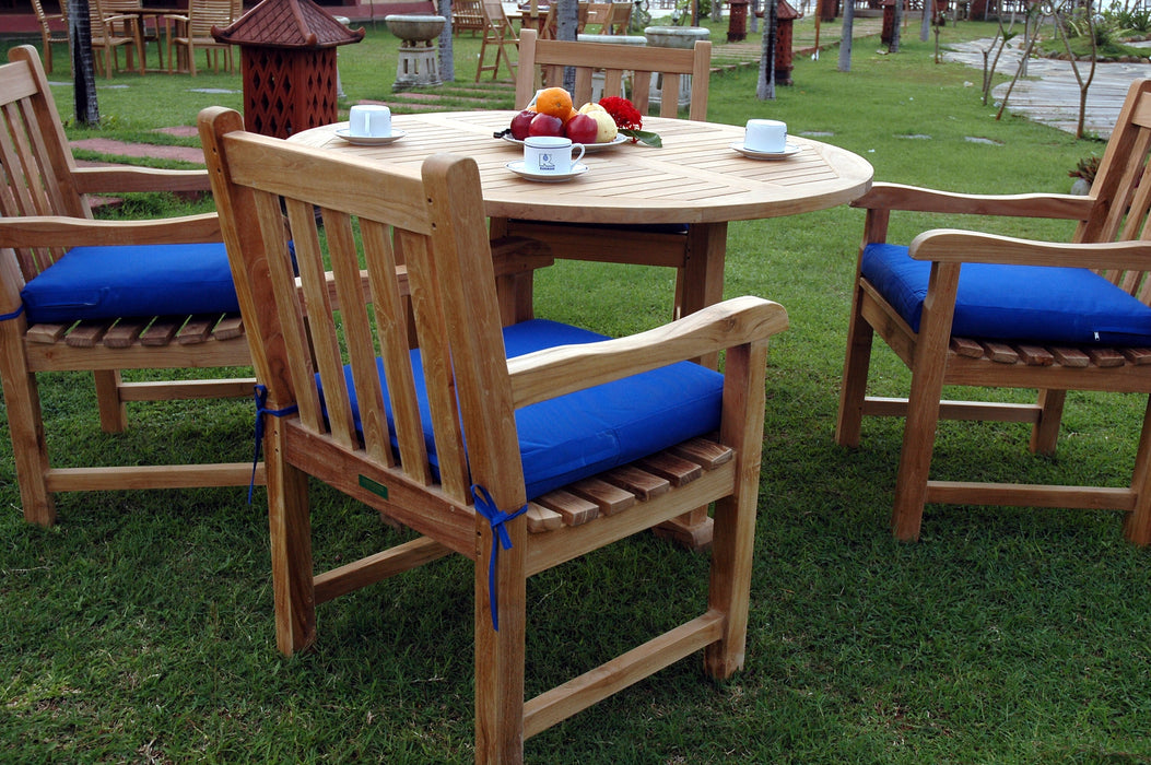 Teak Round Dining Set (Img 4)